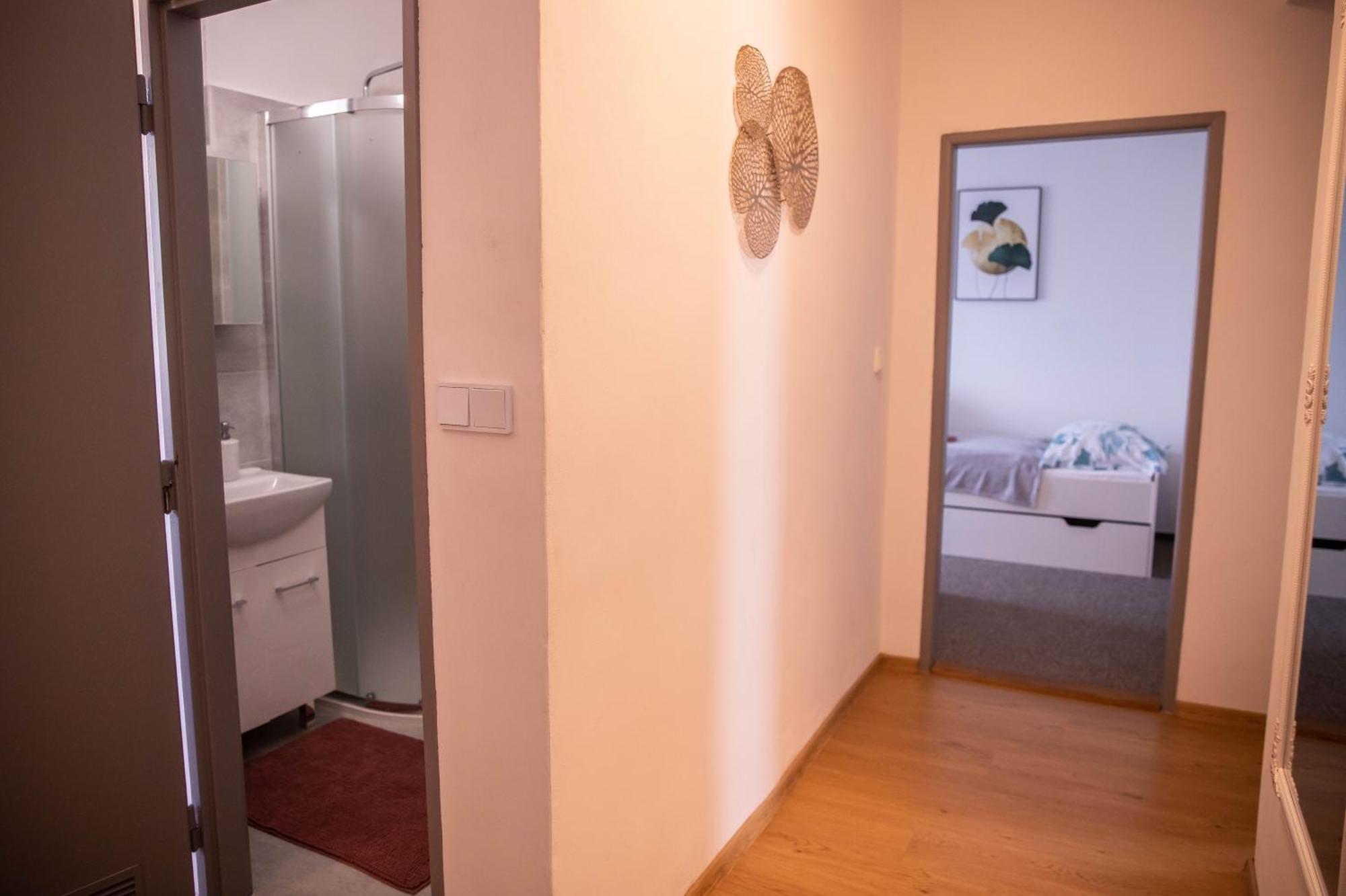 Prostorny Byt V Centru U Reky, 2 Loznice, Balkon Hradec Kralove Exterior foto